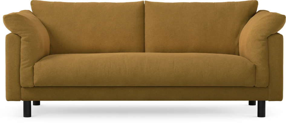 Cherrie - 2,5-sits soffa, hel dyna, fast klädsel - Orange