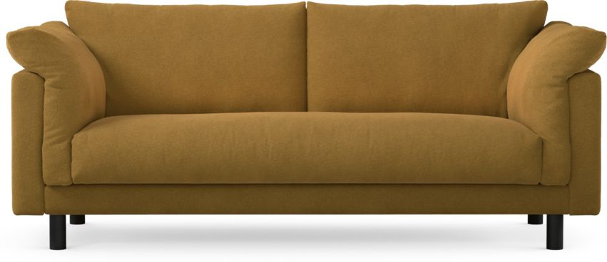 Cherrie - 2,5-sits soffa, hel dyna, fast klädsel - Orange