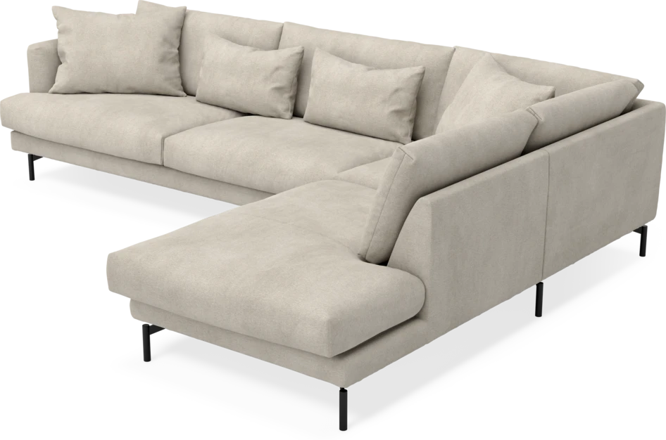 Harper - 3-sits soffa med divan höger - Beige