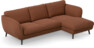 Madison - 2-sits soffa med schäslong höger - Röd