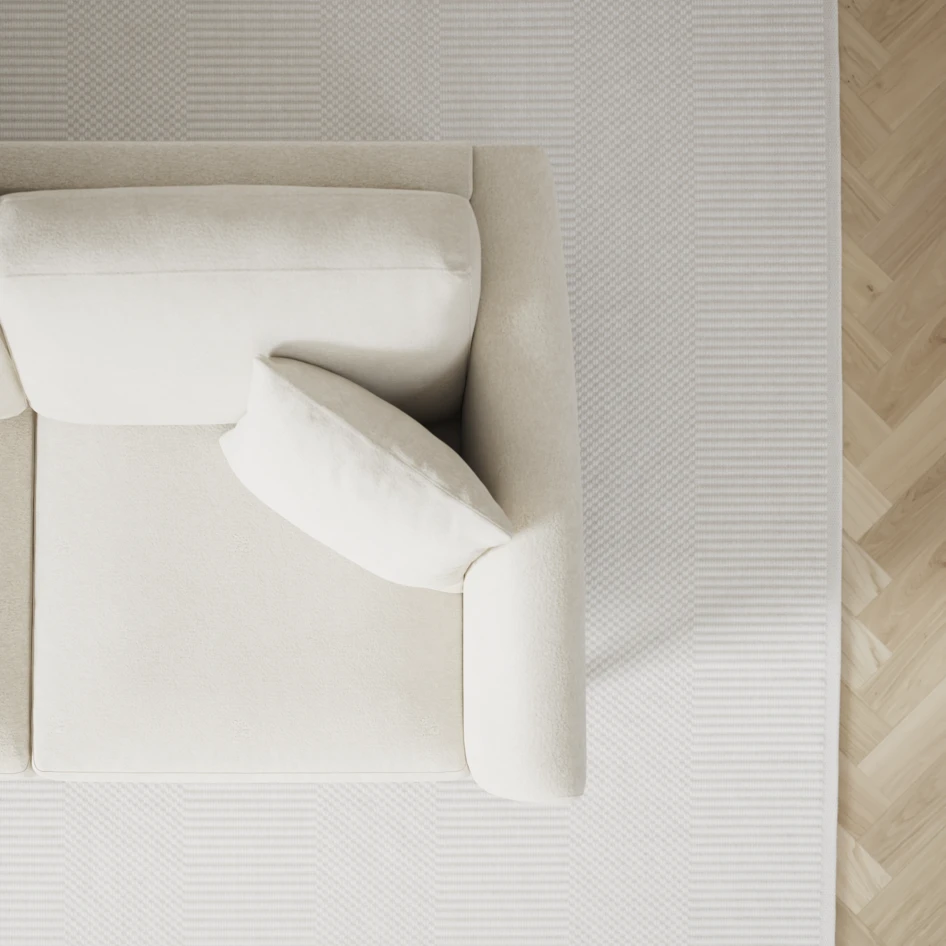 Eden - Hörnsoffa, 1+3-sits - Vit