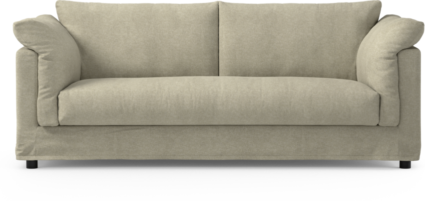 Cherrie - 2,5-sits soffa, hel dyna och kappa - Beige