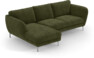 Madison Lux - 2-sits soffa med schäslong vänster - Grön