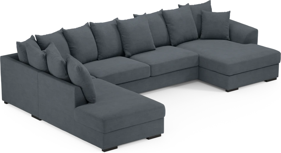 Town - 3-sits soffa med divan vänster och schäslong höger - Blå