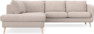 Madison - 2-sits soffa med divan vänster - Beige