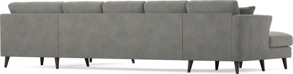 Eden - 3-sits soffa med schäslong vänster och divan höger - Grå