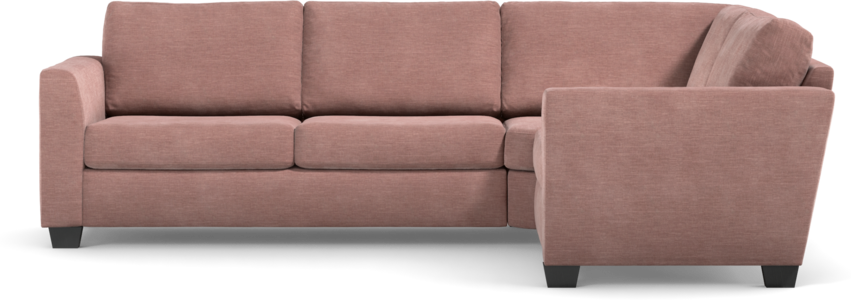 Friday - Hörnsoffa, 2,5+1,5-sits - Rosa