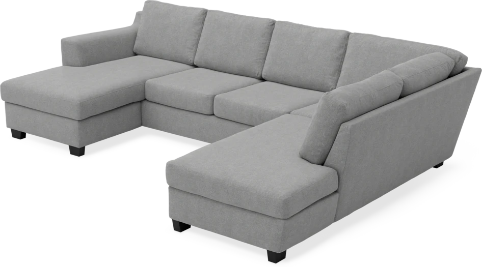Friday - 3-sits soffa med schäslong vänster och divan höger - Grå