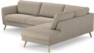 Bridge - 3-sits soffa med divan höger - Beige