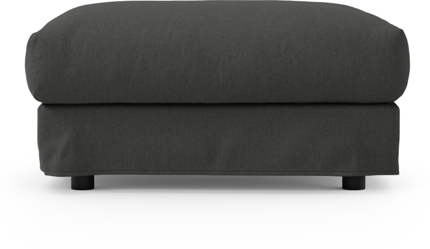 Cherrie - Fotpall 100 med kappa - Grå