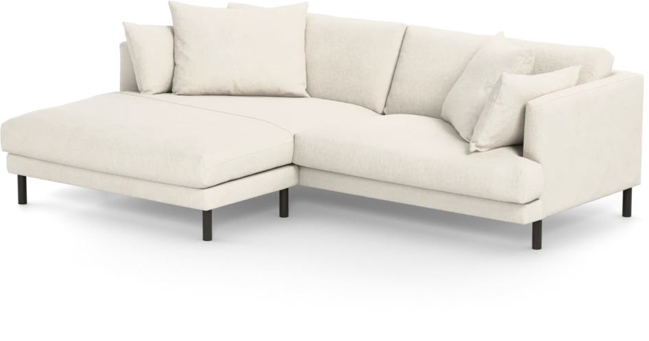 Harper - 4-sits med schäslong XL vänster - Vit