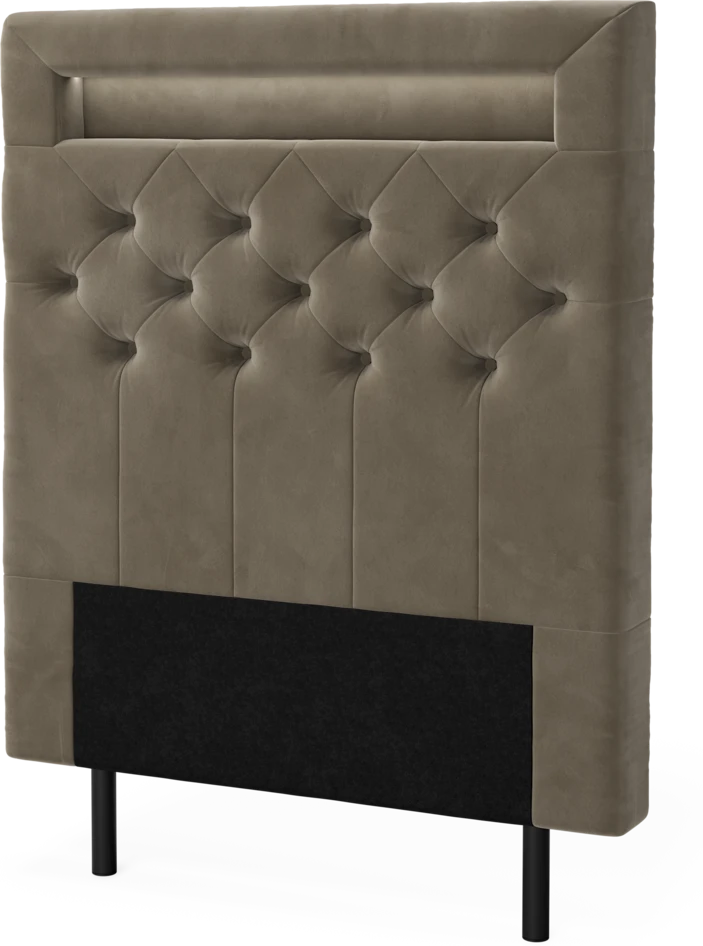 New York led - Sänggavel, 90-210 cm - Brun