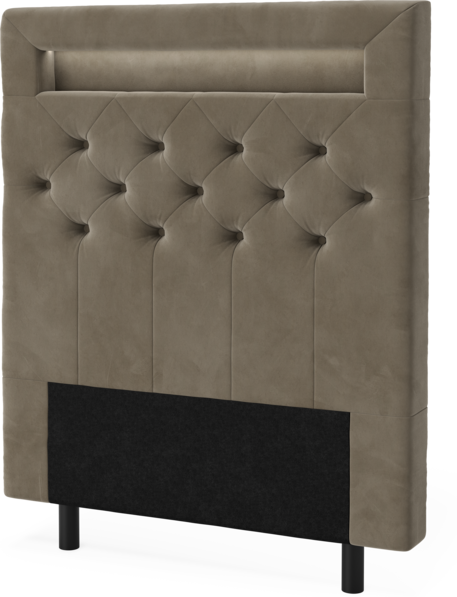 New York led - Sänggavel, 90-210 cm - Brun