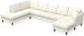 Eden - 3-sits soffa med divan vänster och schäslong höger - Vit