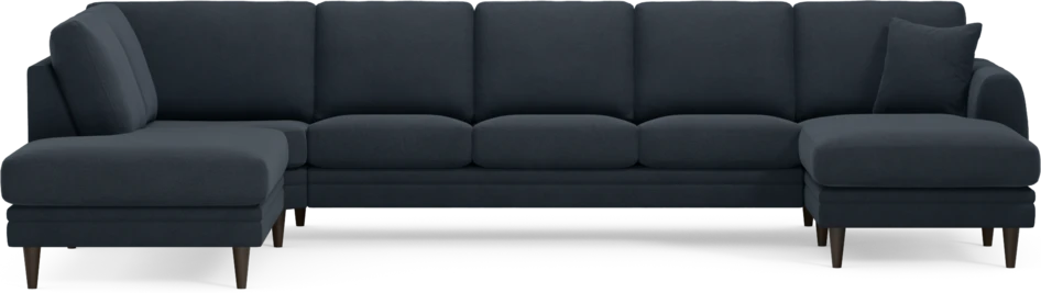 Eden - 3-sits soffa med divan vänster och schäslong höger - Blå