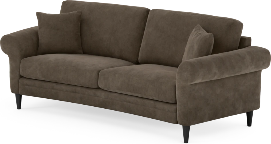 Eden - 2,5-sits soffa svängd - Brun
