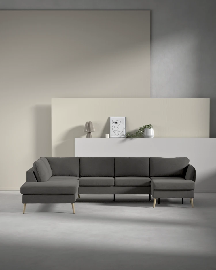 County - 3-sits soffa med divan vänster och schäslong höger - inspiration