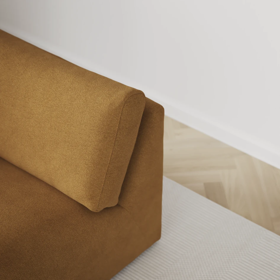 Free - 1,5-sits med armstöd vänster - Gul