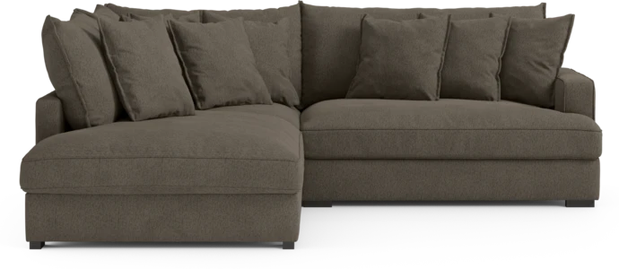 Rossi, 2-sits soffa med divan vänster