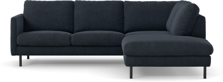 Madison Lux - 2-sits soffa med divan höger - Blå