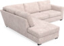 Friday - 2,5-sits soffa med divan vänster - Rosa