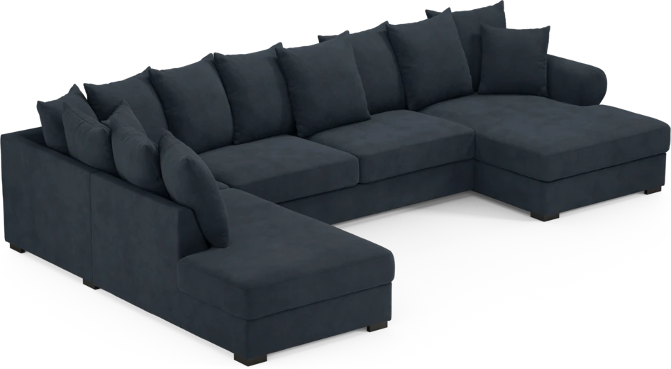 Town - 3-sits soffa med divan vänster och schäslong höger - Blå