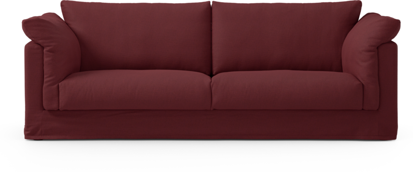 Cherrie - 3-sits soffa med kappa - Röd