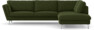Madison Lux - 3-sits soffa med divan höger - Grön