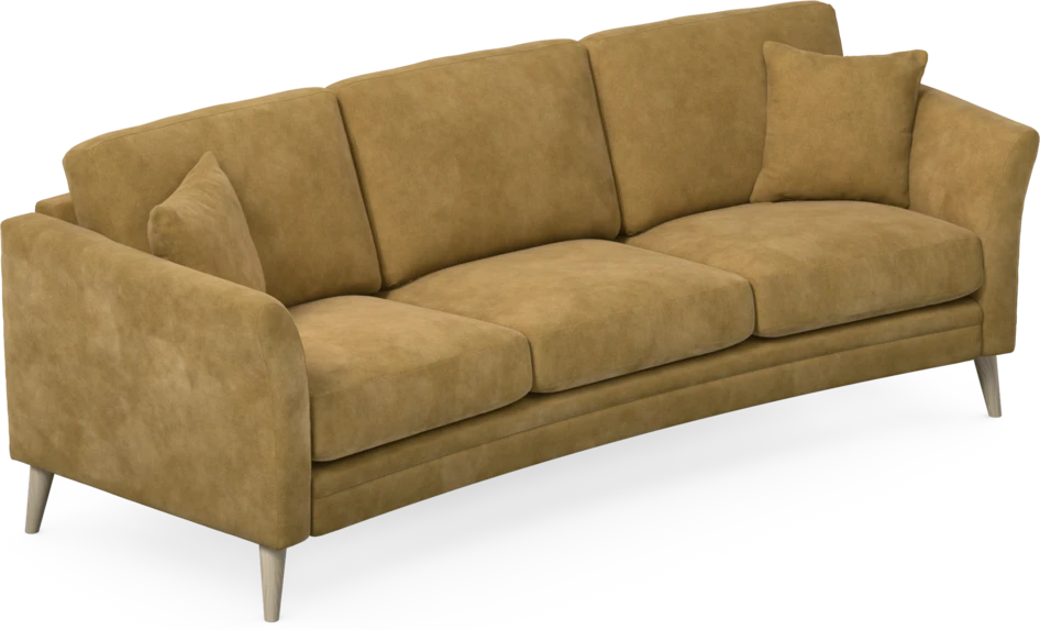 Eden - 3-sits soffa svängd - Gul
