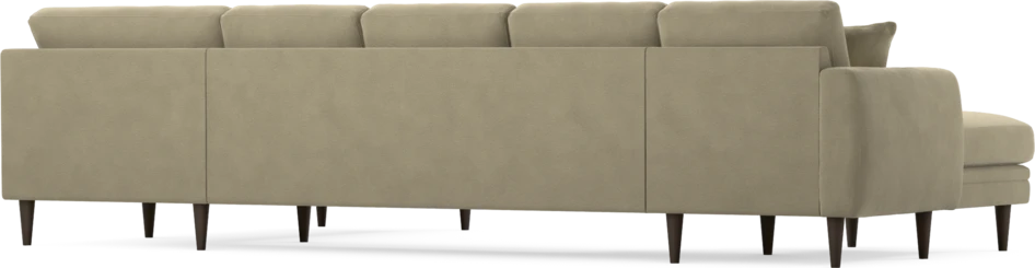 Eden - 3-sits soffa med schäslong vänster och divan höger - Beige