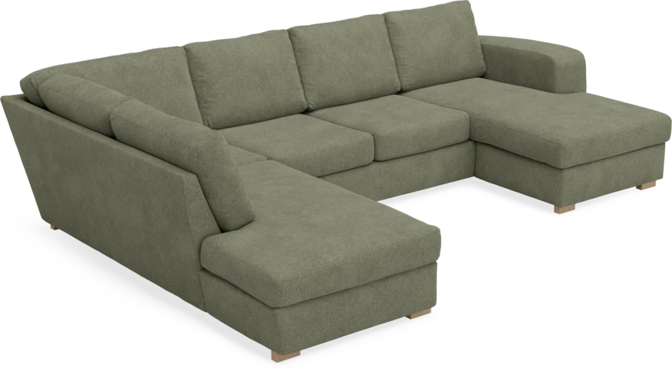 Friday - 3-sits soffa med divan vänster och schäslong höger - Vit