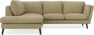 Madison - 2-sits soffa med divan vänster - Gul