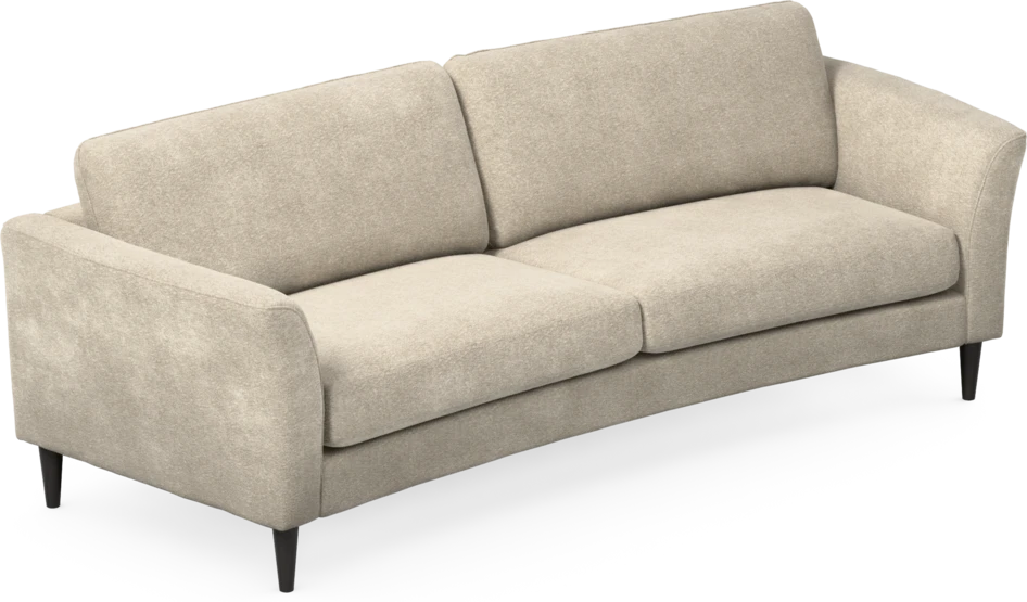 Bridge - 3-sits soffa svängd - Beige
