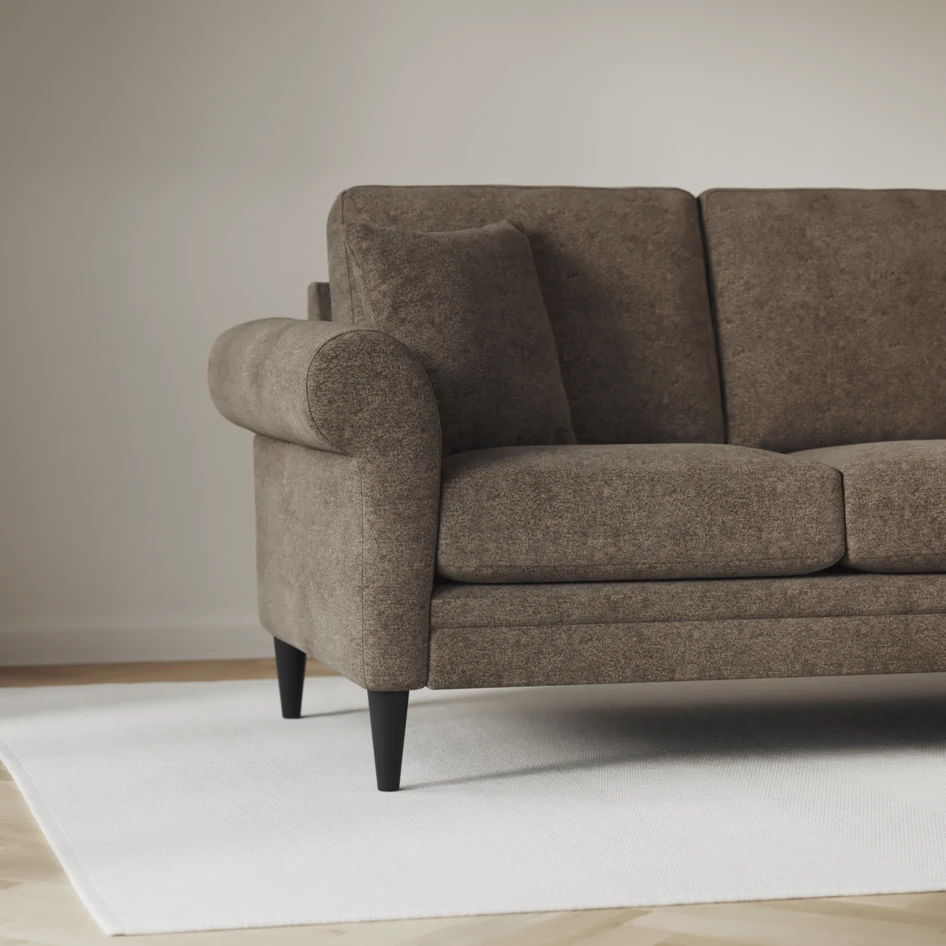 Eden - Hörnsoffa, 2+3-sits - Brun