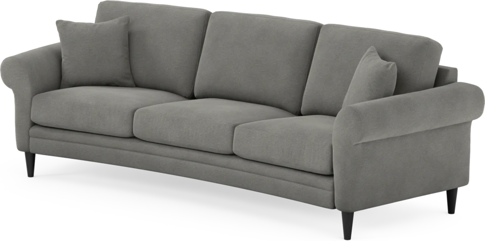 Eden - 3-sits soffa svängd - Grå