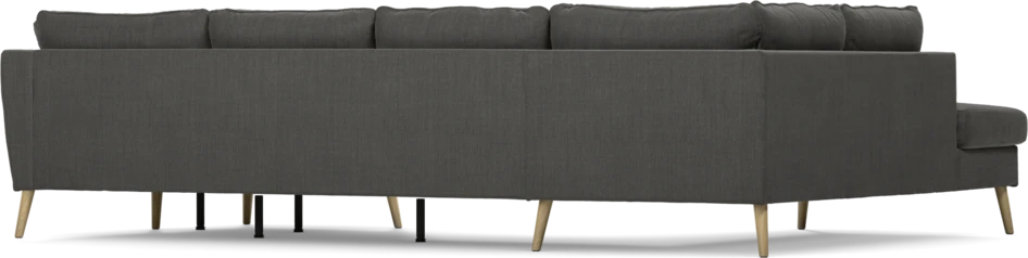 County - 3-sits soffa med divan vänster och schäslong höger - Grå