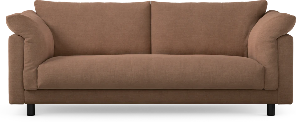 Cherrie - 2,5-sits soffa, hel dyna, fast klädsel - Orange