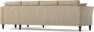 Eden - 3-sits soffa med schäslong - Beige