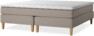 Delux Sense - Kontinentalsäng, dubbelsäng med bäddmadrass - Beige