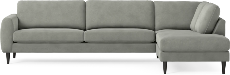 Bridge - 4-sits soffa med divan höger - Grå
