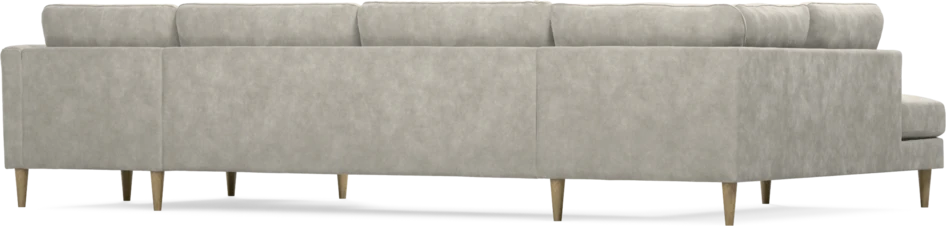 Bridge - 3-sits soffa med divan vänster och schäslong höger - Grå