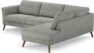 Bridge - 3-sits soffa med divan höger - Grå
