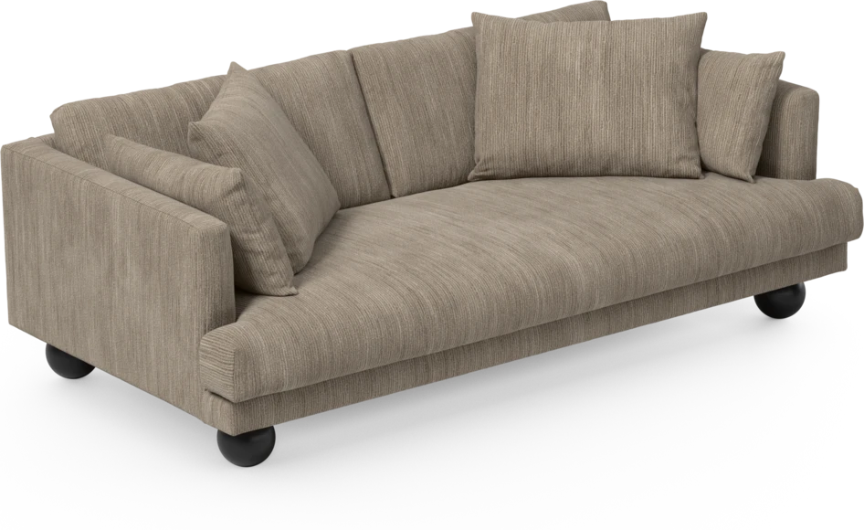 Harper - 3-sits soffa, hel dyna - Beige