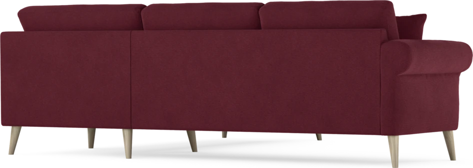 Eden - Hörnsoffa, 2,5+2,5-sits - Röd