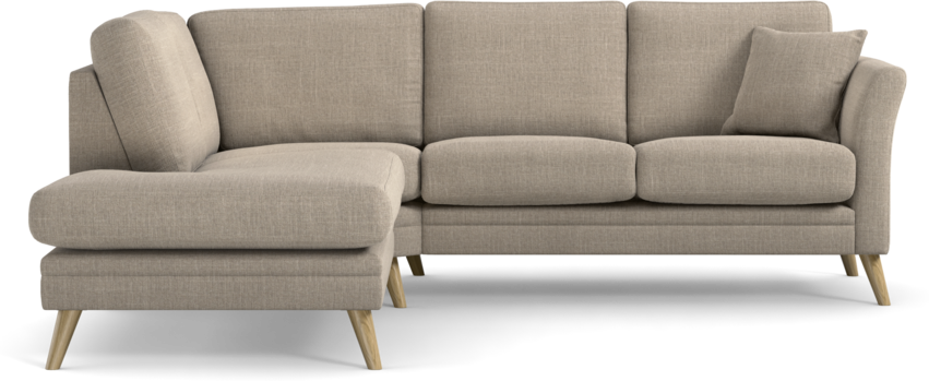 Eden - 2-sits soffa med divan - Beige