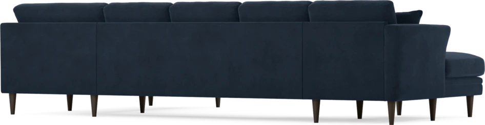 Eden - 3-sits soffa med schäslong vänster och divan höger - Blå