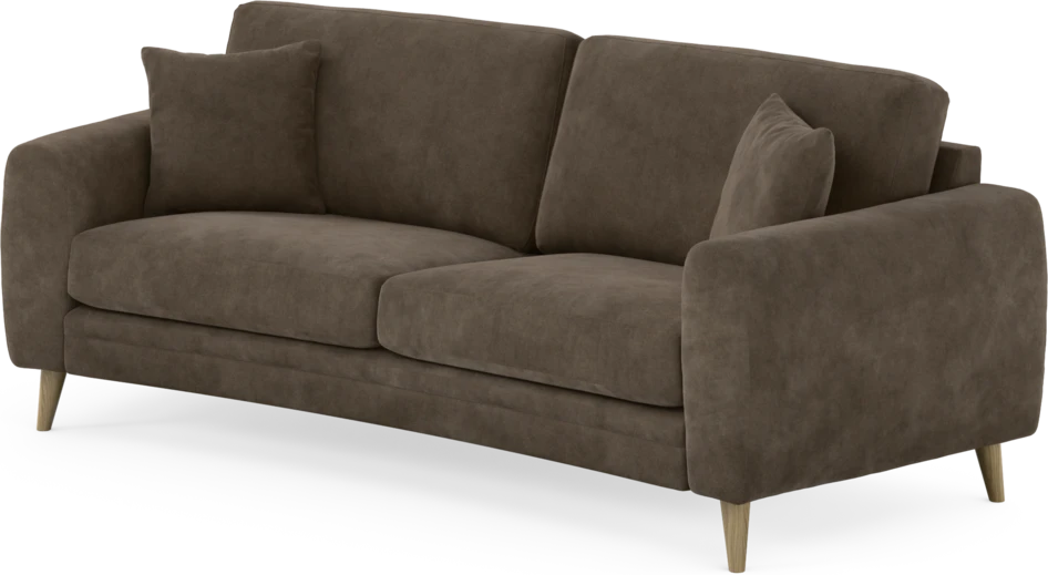 Eden - 2,5-sits soffa svängd - Brun