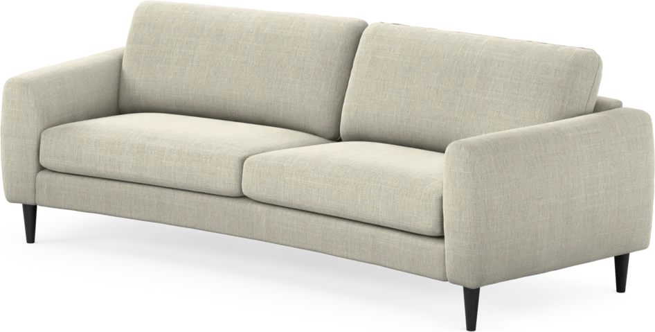 Bridge - 3-sits soffa svängd - Beige