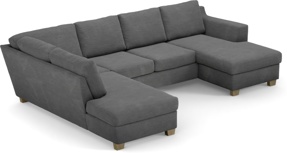 Friday - 3-sits soffa med divan vänster och schäslong höger - Grå