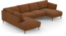 Madison Lux - 2-sits soffa med divan vänster och schäslong höger - Orange